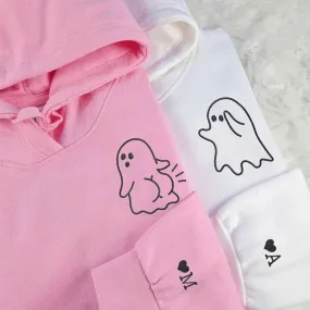 Custom Embroidered Matching Hoodies for Couples | Cute Sassy Ghost Design
