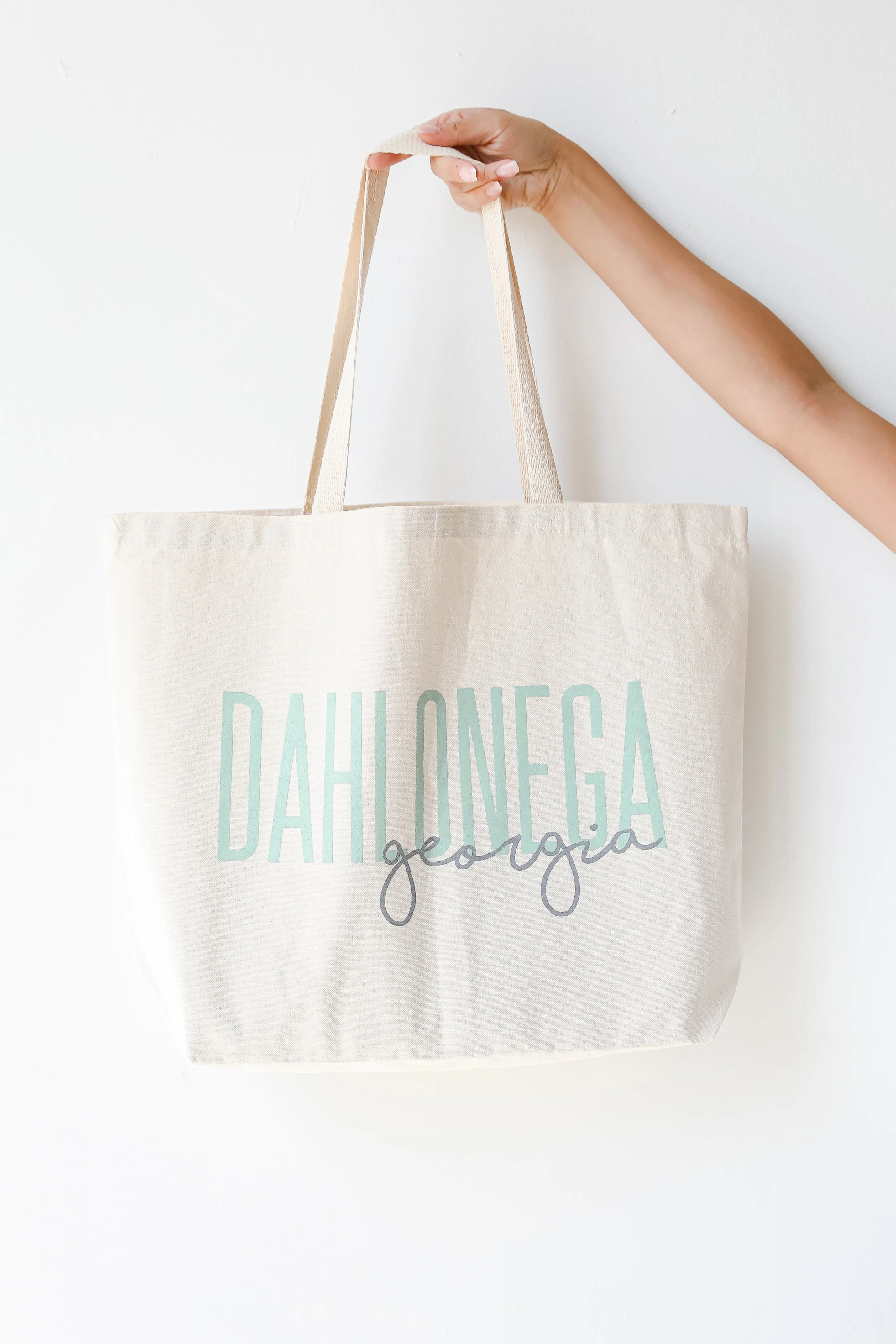 Dahlonega Georgia Script Large Tote Bag