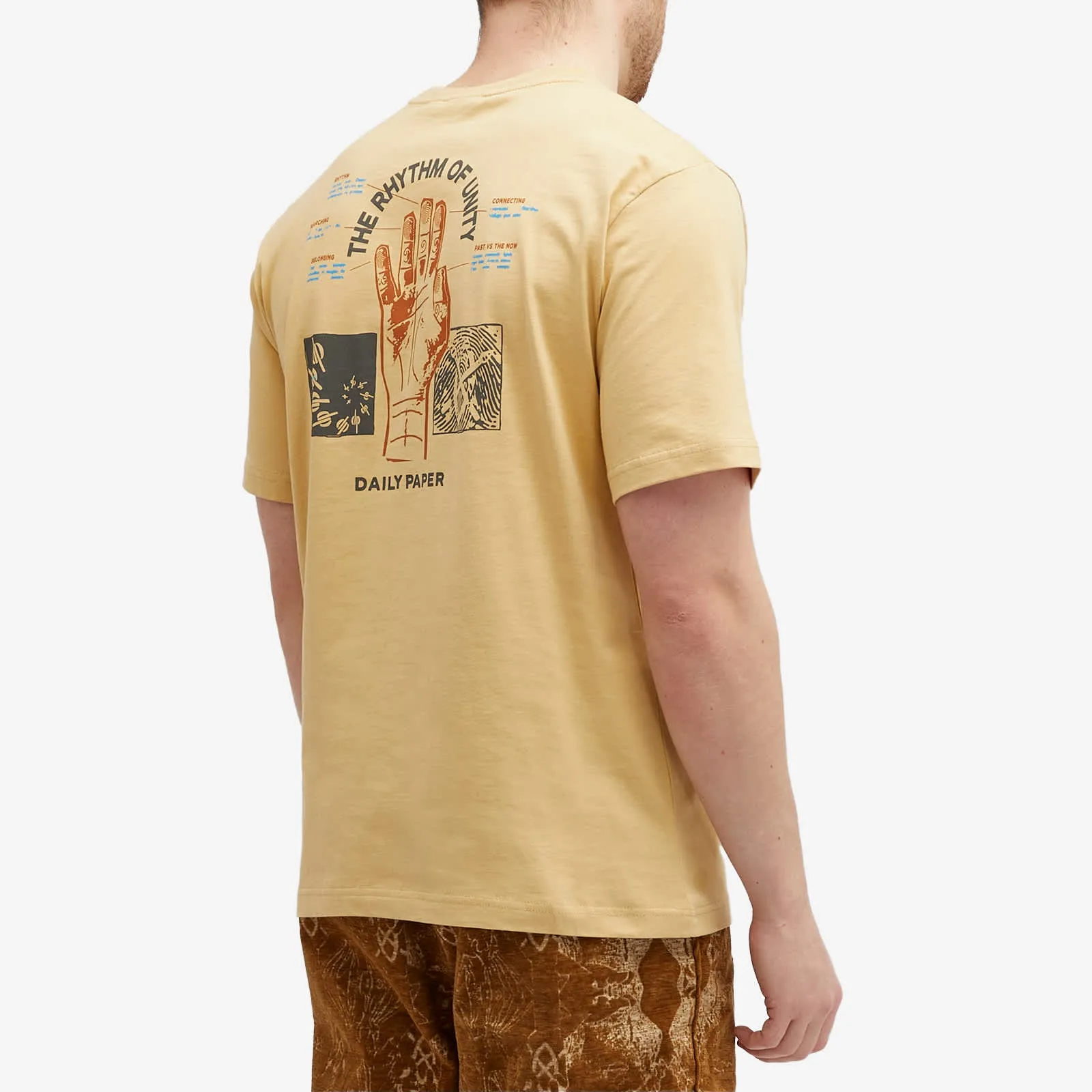 Daily Paper Identity Short Sleeve T-Shirt in Taos Beige