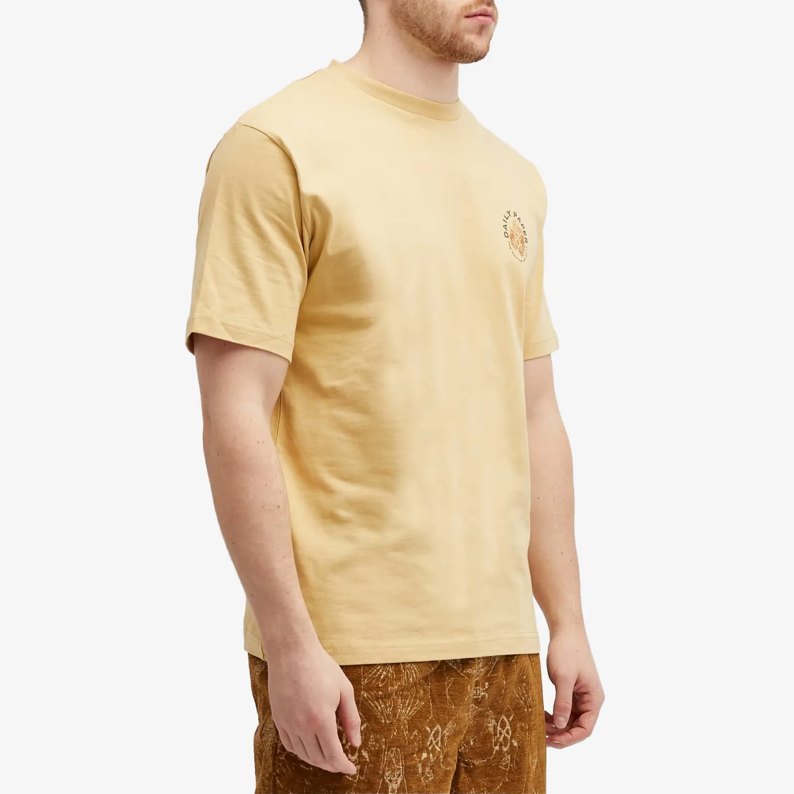 Daily Paper Identity Short Sleeve T-Shirt in Taos Beige