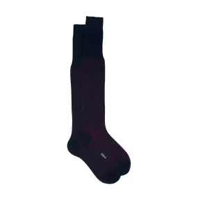 Dark Blue & Red Polka Dots Cotton Socks