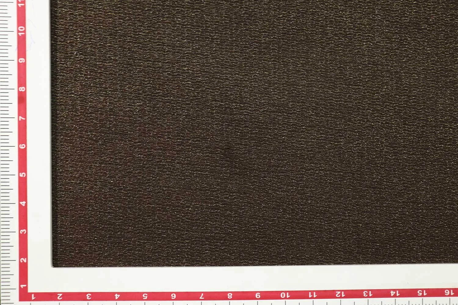 Dark Brown Foil Printed Crushed Knit Fabric