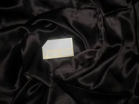 Dark Coffee Brown colour silk satin fabric