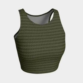 Dark Pepper Stem Striped Athletic Top
