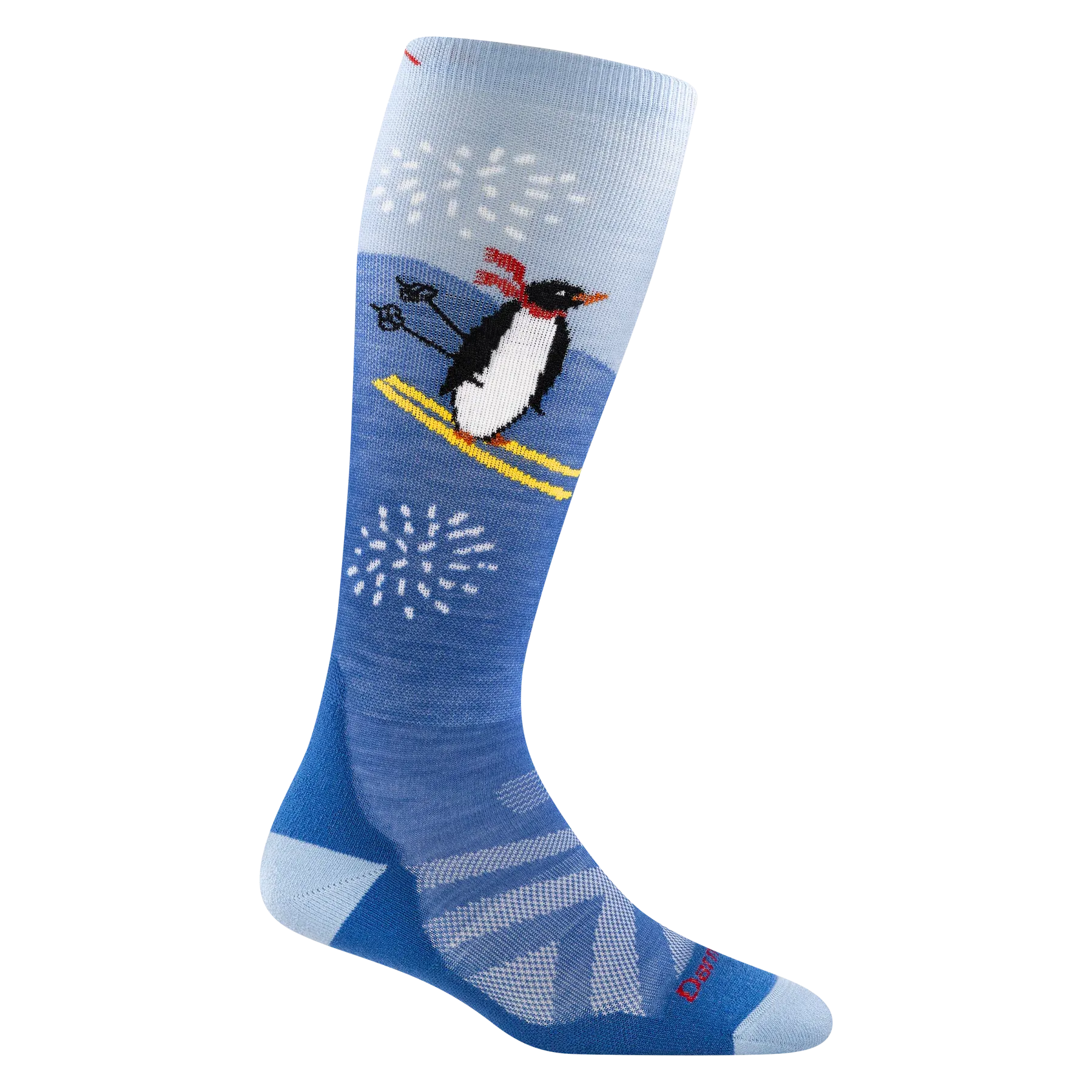 Darn Tough Kids Penguin Peak Over-the-Calf Midweight Ski & Snowboard Sock