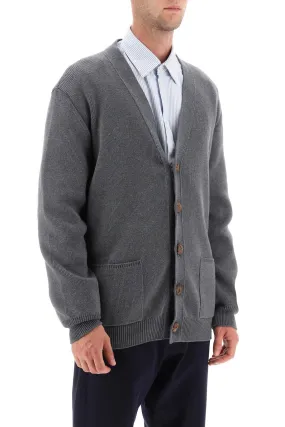darryl cotton cardigan with lettering