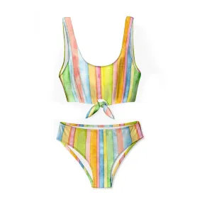 Day at the Beach Stripe Bikini Swimsuit