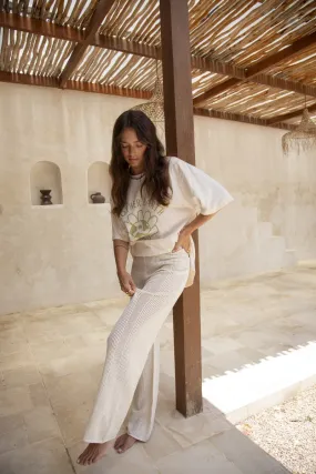 DAYS GO BY KNIT PANT - CREAM