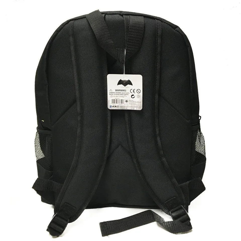 DC Comis Batman vs Superman 16" Large Black Backpack School Book Bag
