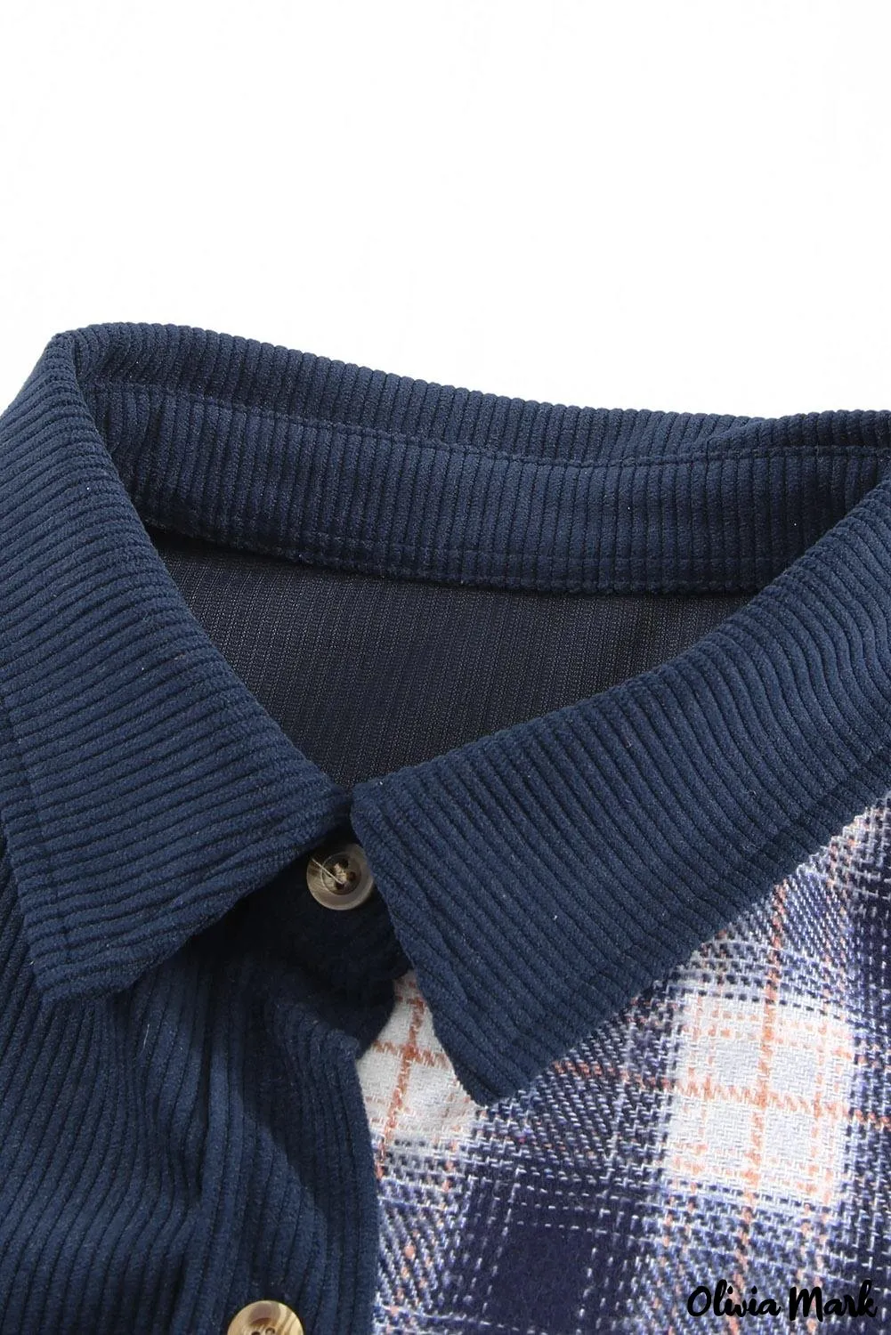 Deanwangkt - Oversized button-up shirt in checked corduroy
