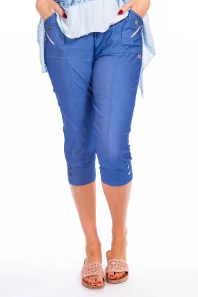 Deck cropped trousers - Denim