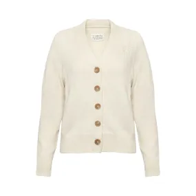 Decortique Distressed Cardigan in Stone