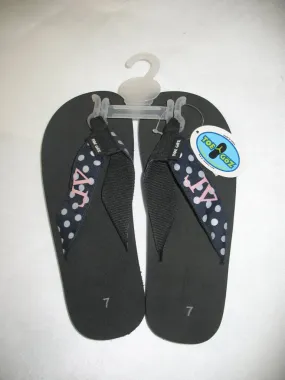 Delta Gamma Polka Dot Toe Goz Flip Flops