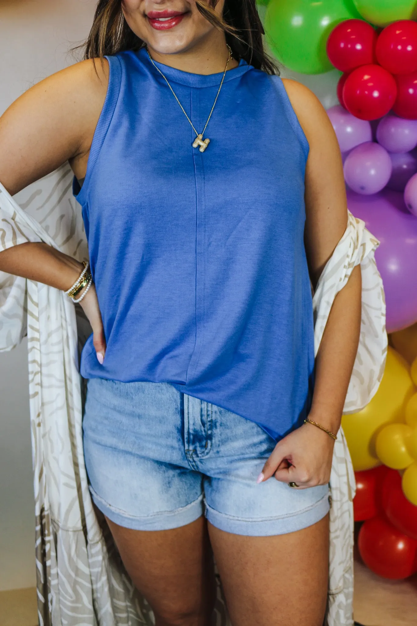 Dempsey Swing Blue Tank