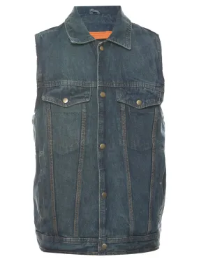 Denim Jacket Vest - L