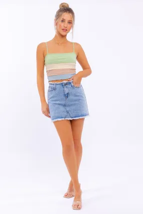 Denim Mini Skirt