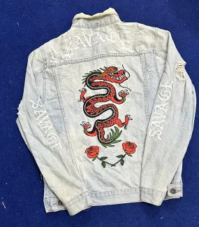 Denim print and embroidery jackets 15 pieces