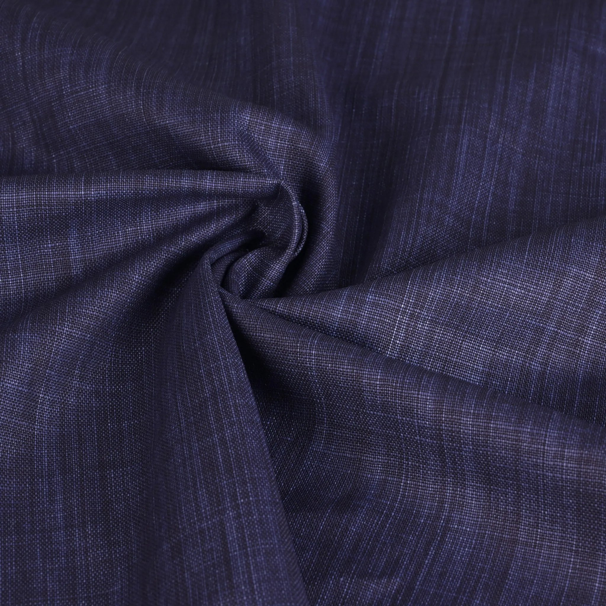 Denim Print Waxed Linen Fabric 42