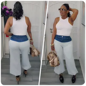 Denim Sweat Pants