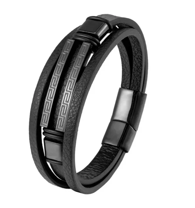 Designer Leather Bracelet Set