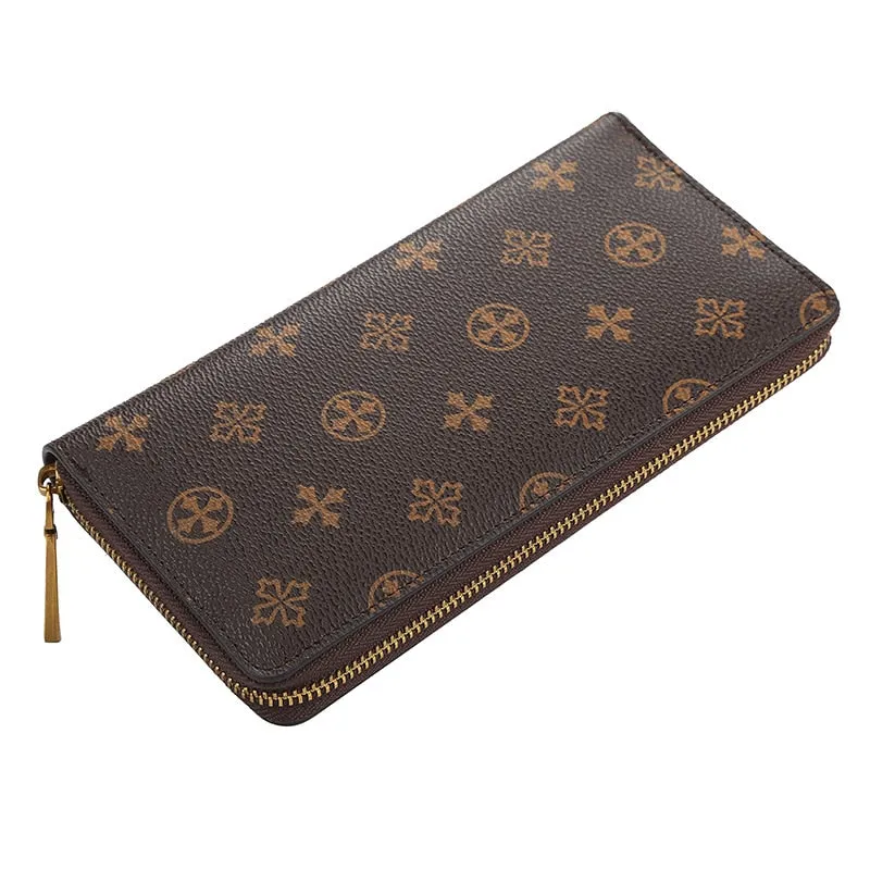 Designer Leather Long Wallet Credit Card Organizer by BAELLERRY