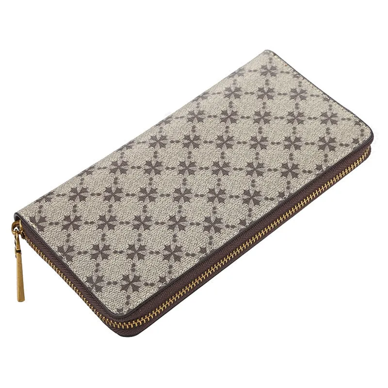 Designer Leather Long Wallet Credit Card Organizer by BAELLERRY