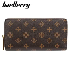 Designer Leather Long Wallet Credit Card Organizer by BAELLERRY