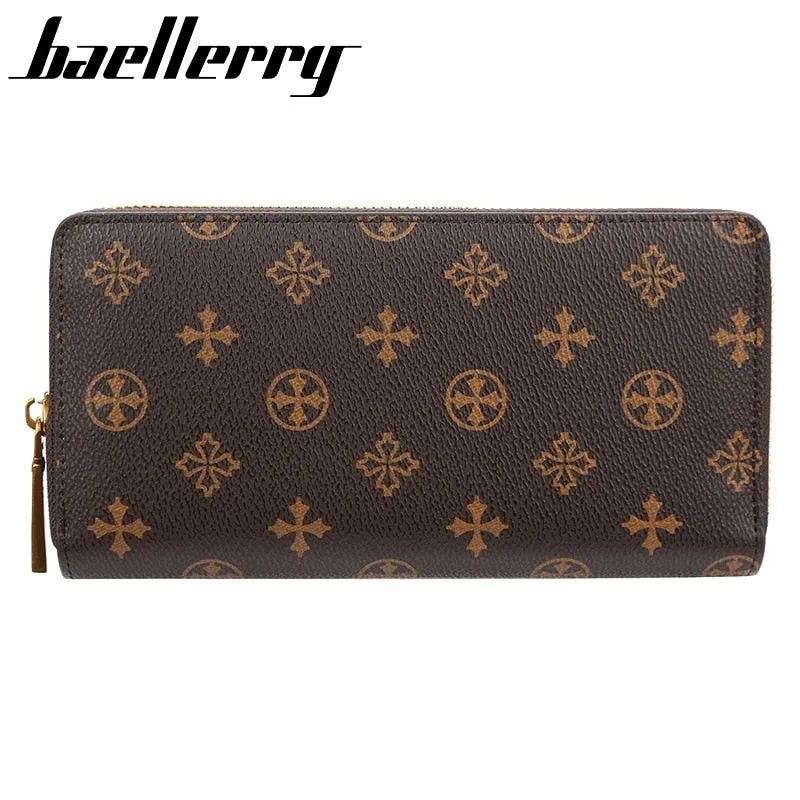 Designer Leather Long Wallet Credit Card Organizer by BAELLERRY