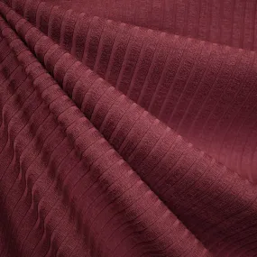 Designer Wide Rib Jersey Knit Wine SY