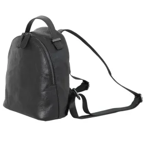 Designer Womens Black Genuine Leather Mini Backpack Purse Cute Backpacks for Women