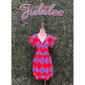 Devany Mix Media Jolene Trapeze Mini Dress