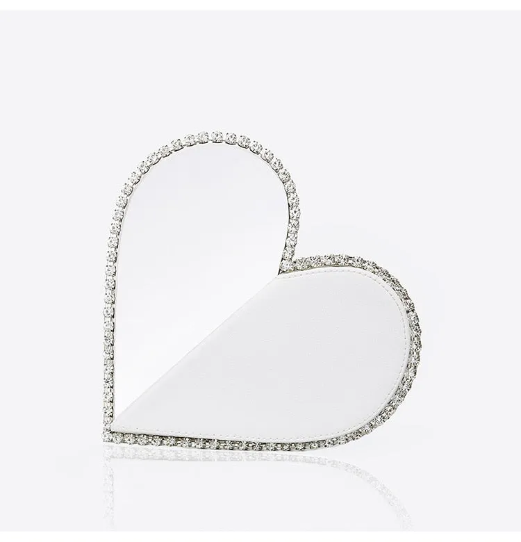 Diamond Heart Evening Clutch Bags - 4 Colors