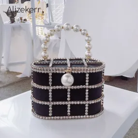 Diamonds Basket Evening Clutch Bags
