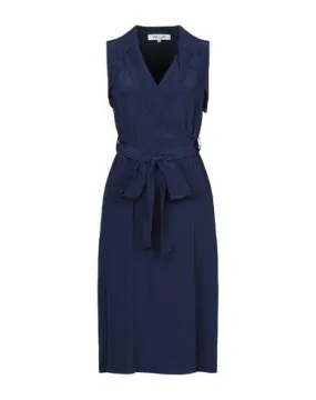 Diane Von Furstenberg Women Knee-length dress Dark blue 14 UK