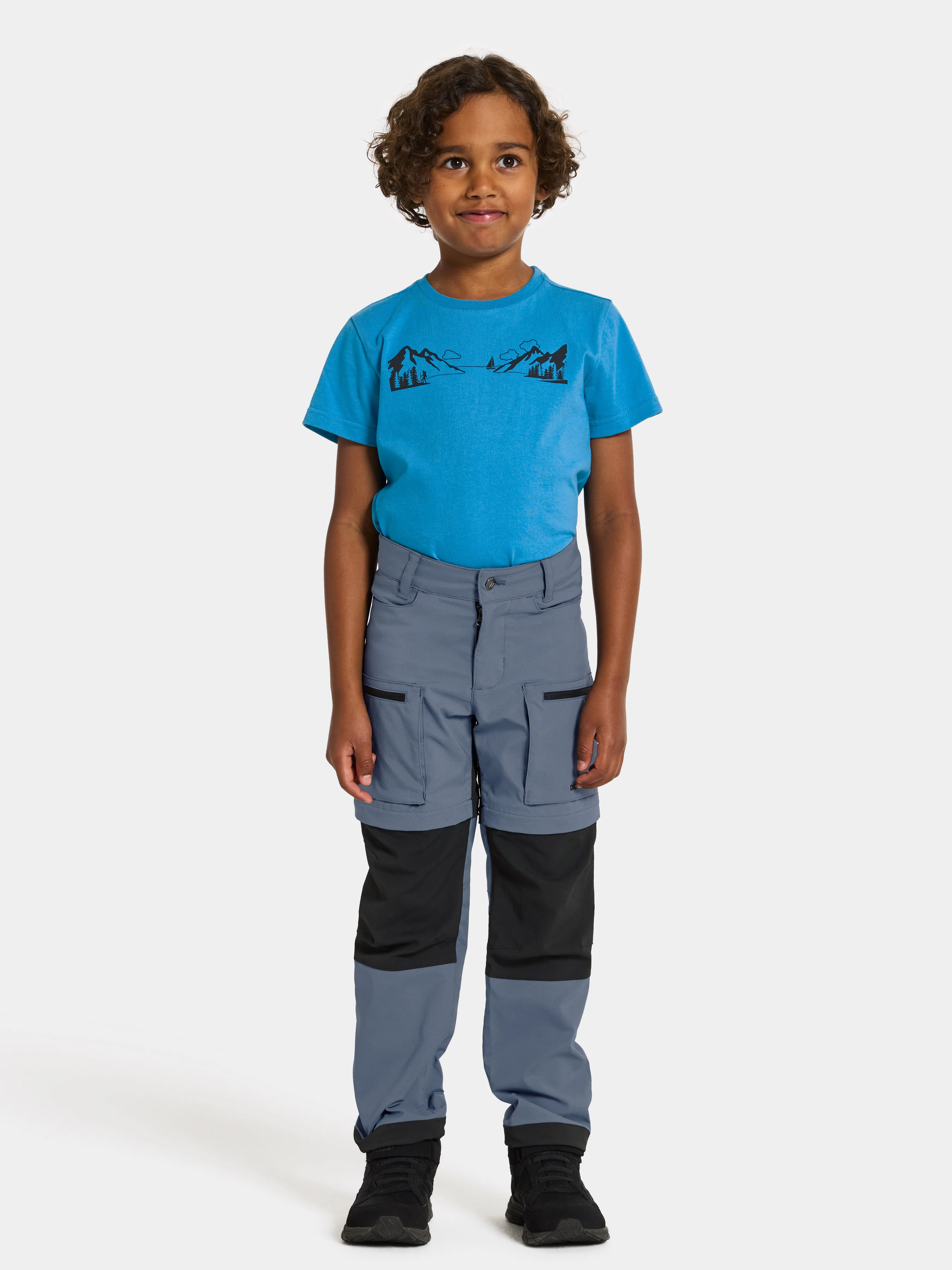 Didriksons Kids&#x27; Kotten Zip-Off Pants 2 True Blue | Buy Didriksons Kids&#x27; Kotten Zip-Off Pants 2 True Blue here | Outnorth