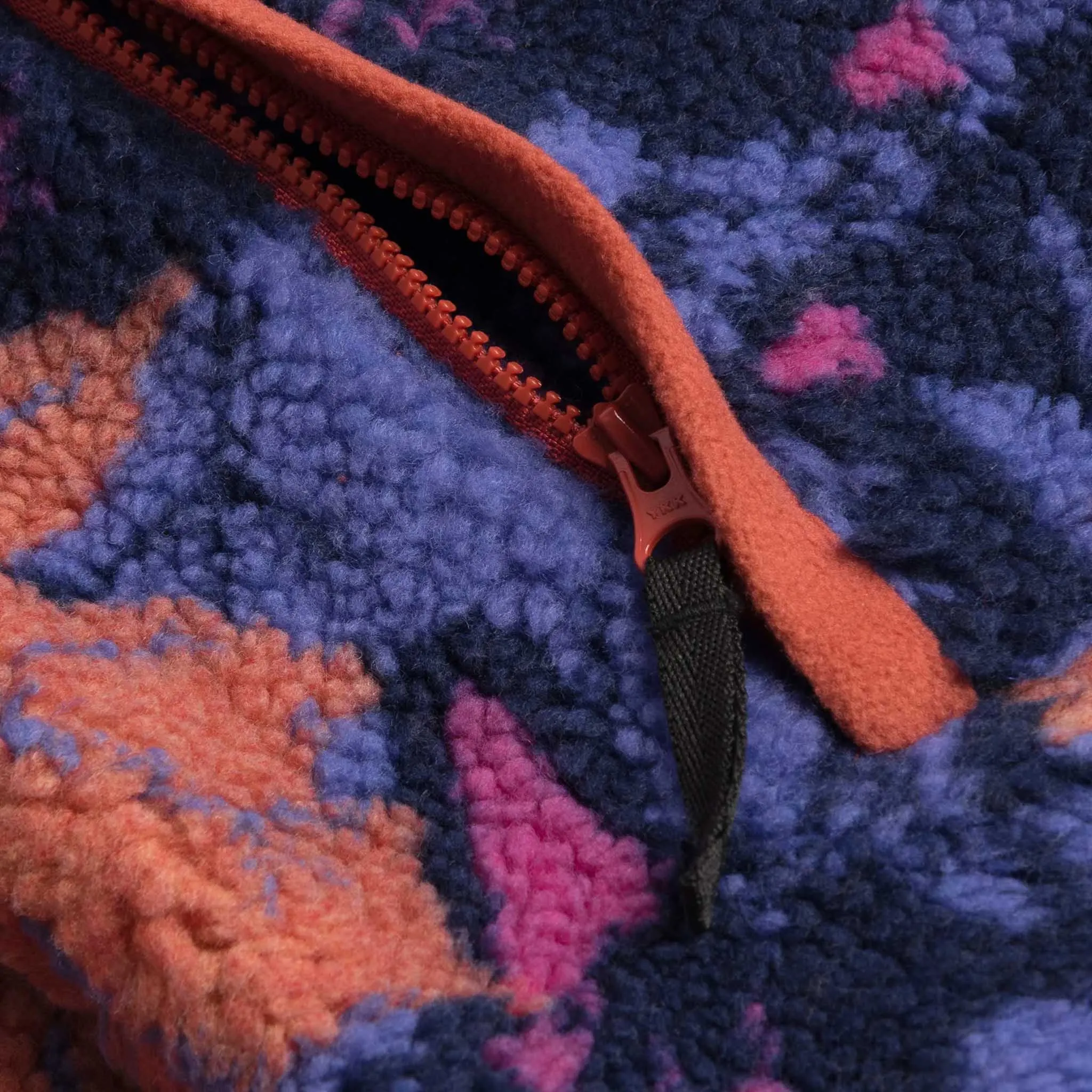 Dime MTL - Sherpa Canadian Zip Fleece - Coral