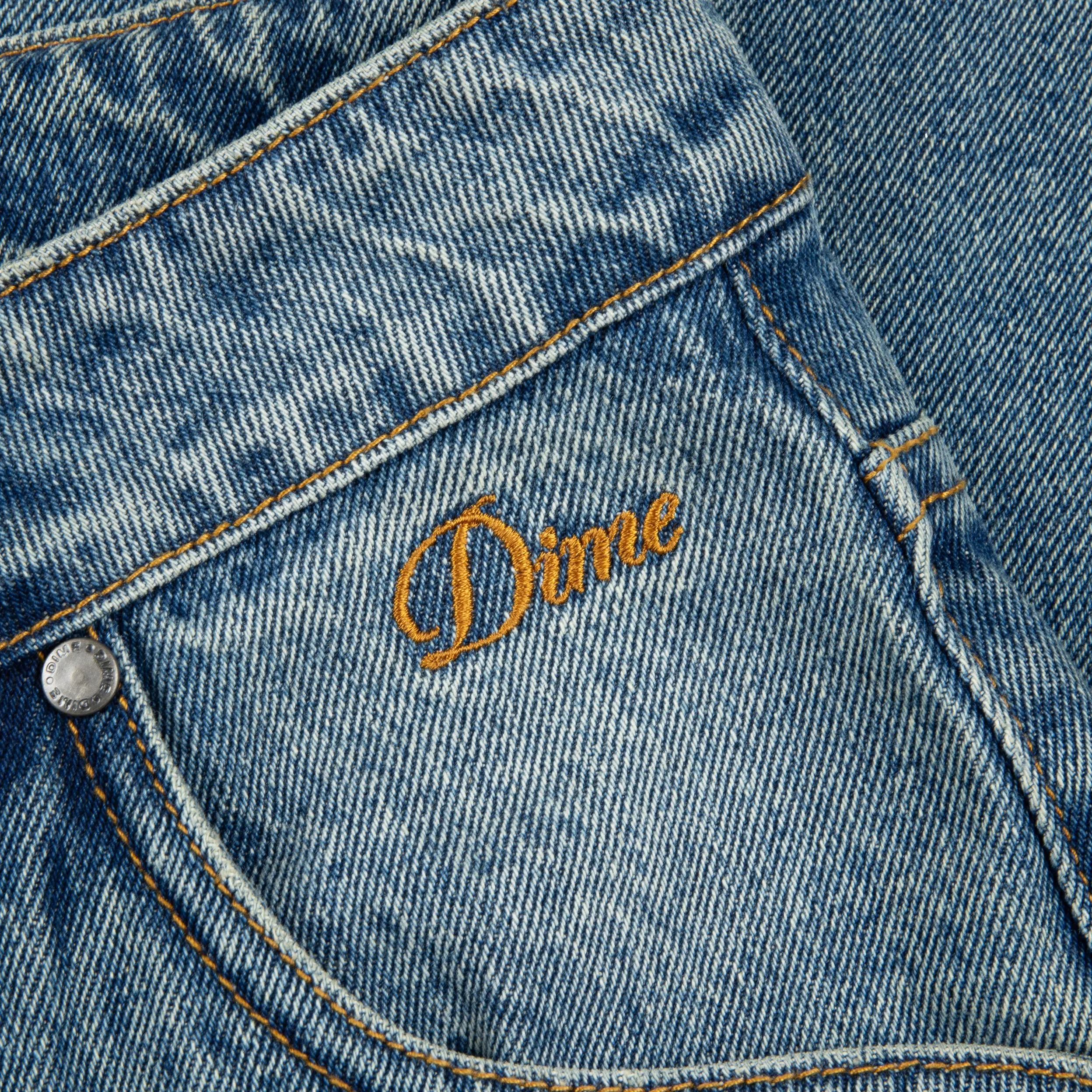 Dime Relaxed Denim Pants Sandblasted Indigo