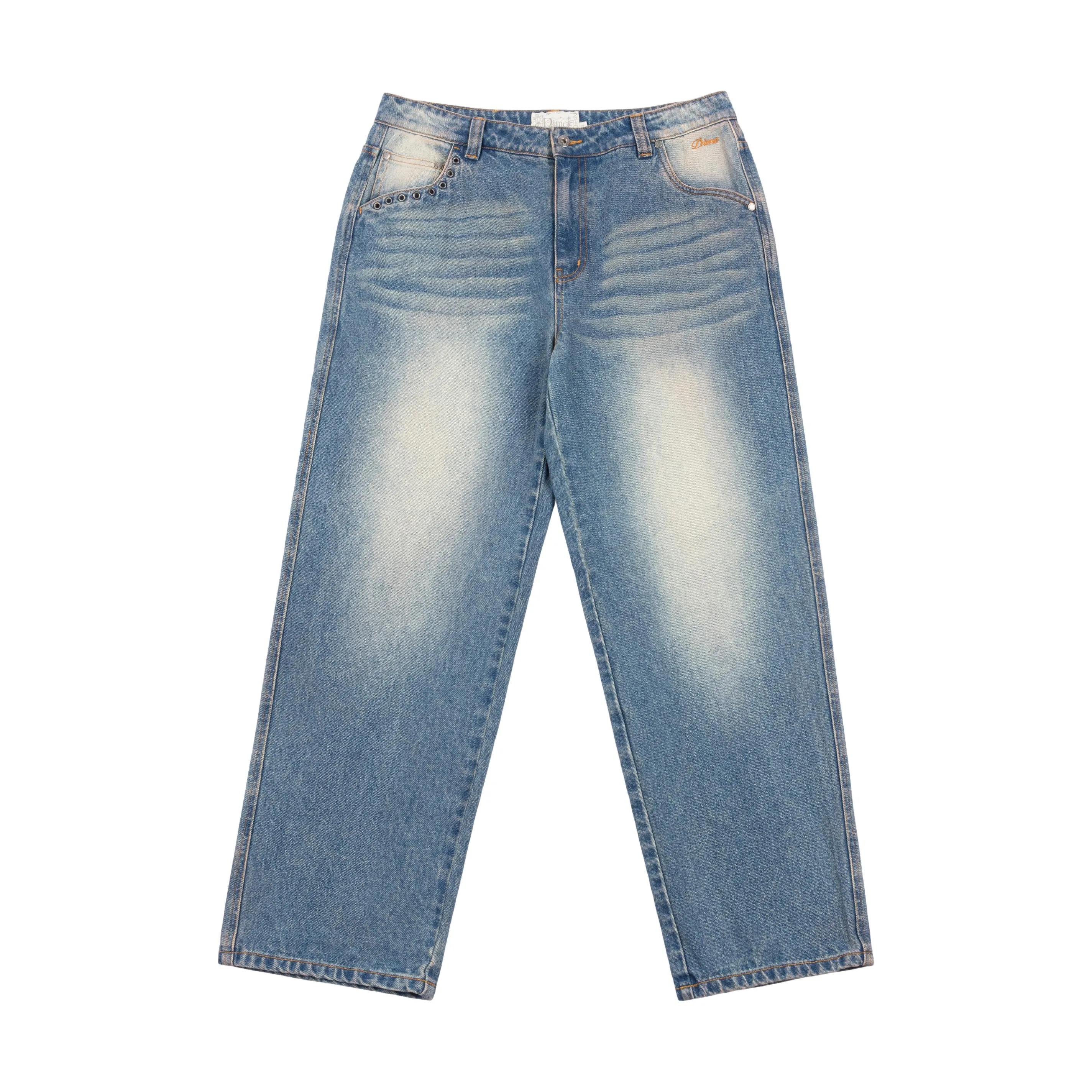 Dime Relaxed Denim Pants Sandblasted Indigo