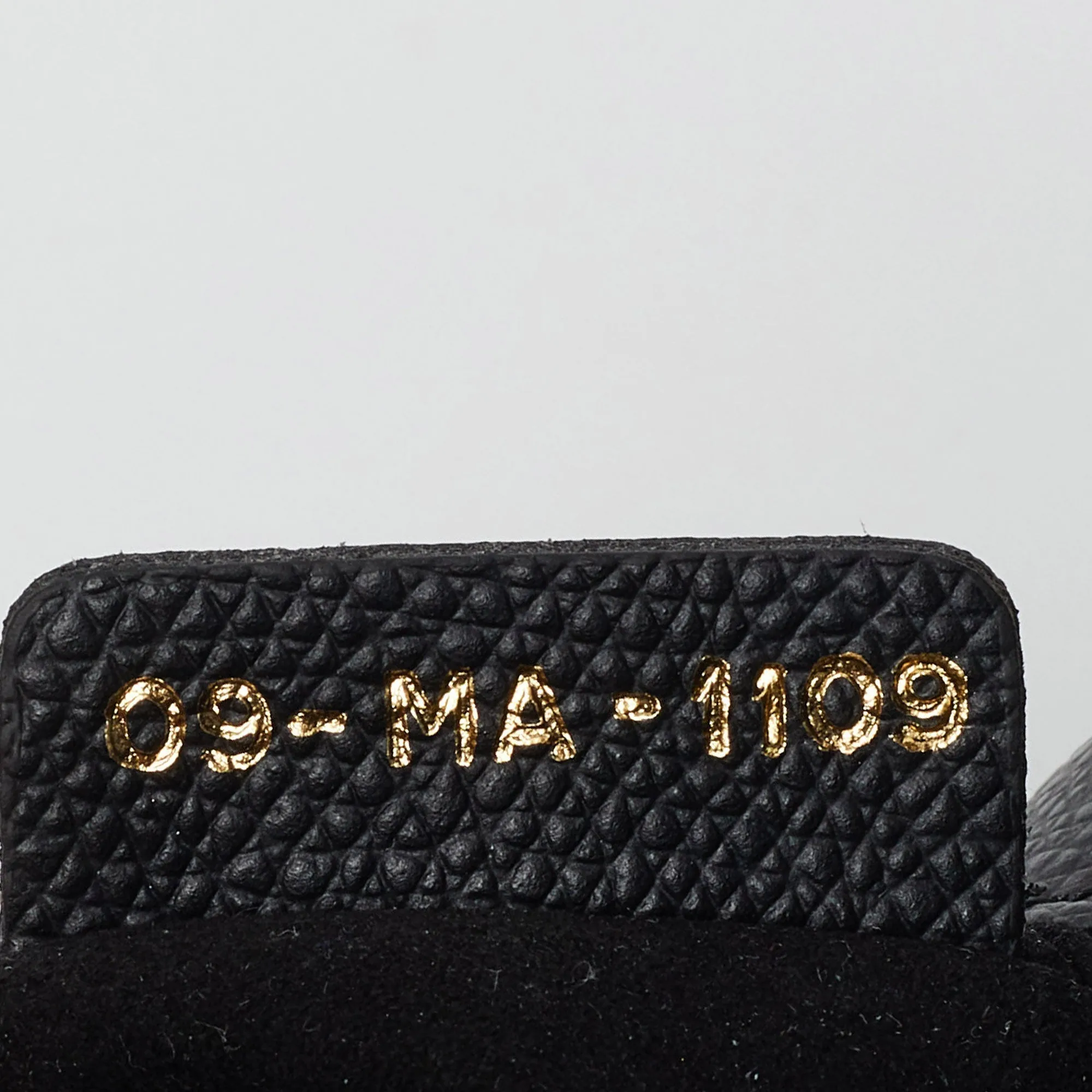 DIOR Black Leather Mini Saddle Bag