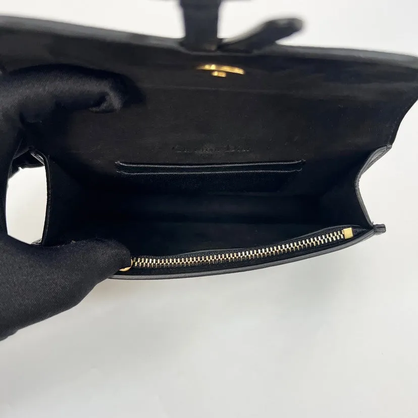 Dior Black Saddle Belt Bum Bag 17x10x3cm