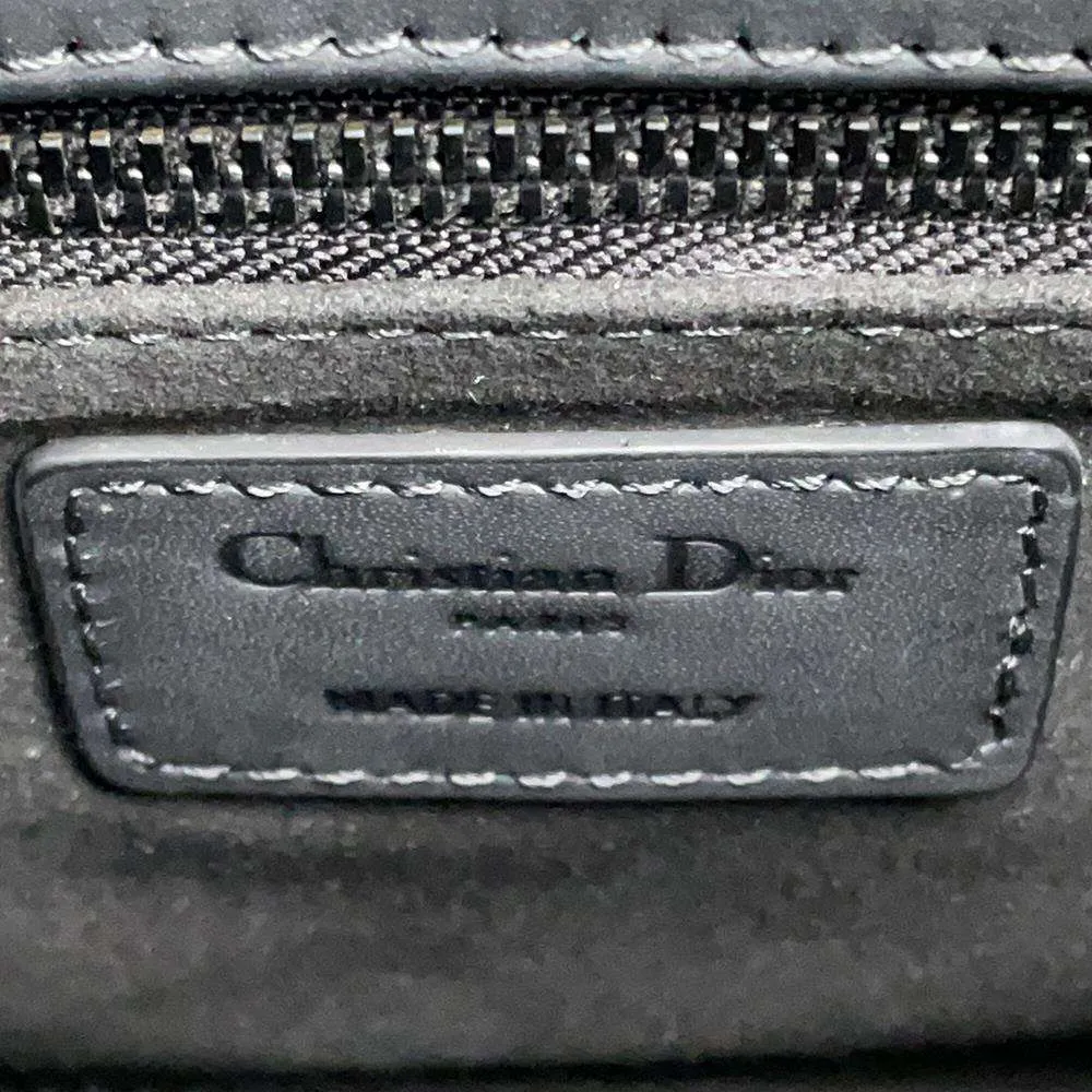 Dior Lady Dior Cannage Black M0538SLOI_M989 Ultra Matt Calf Leather Skin Size Small