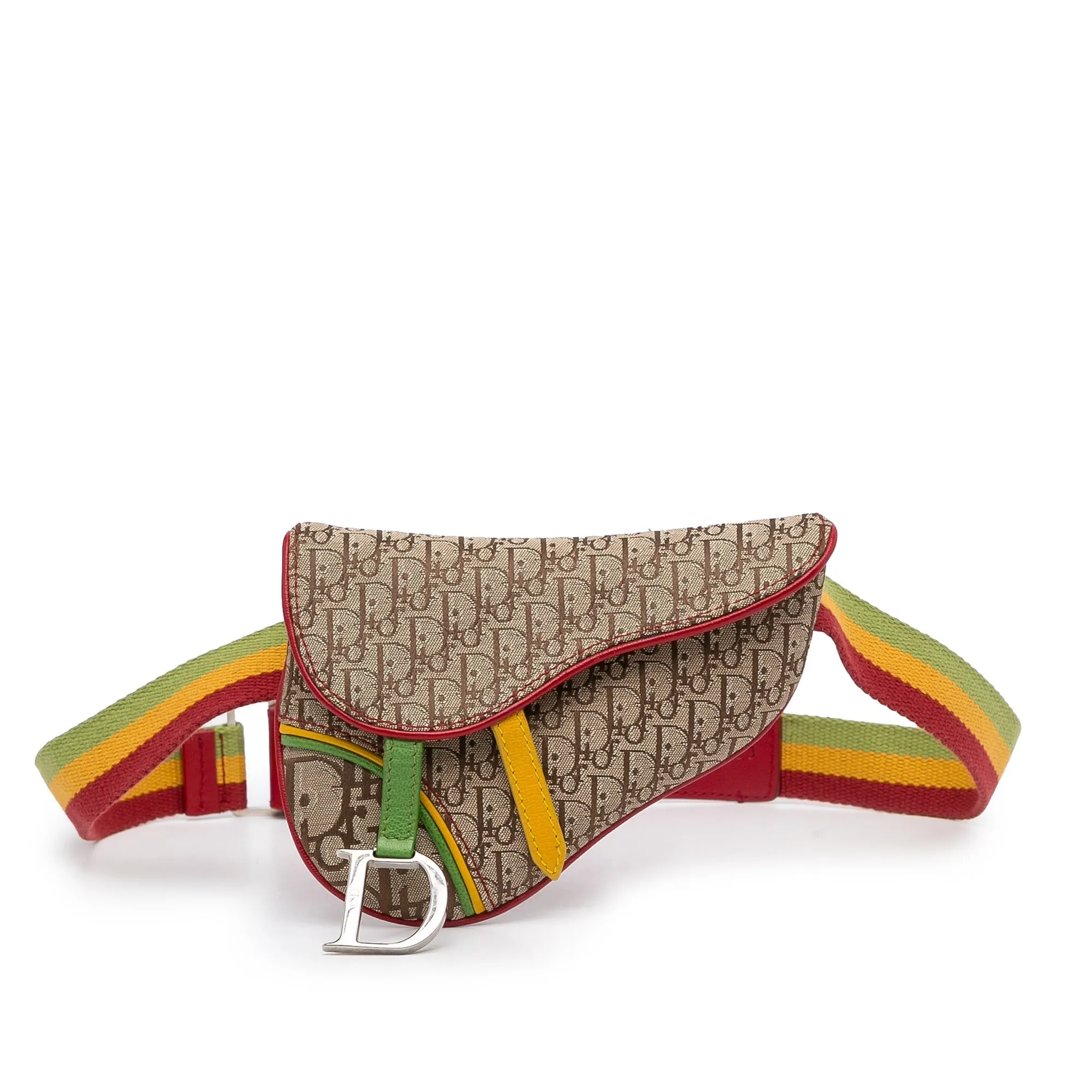 Dior Saddle Rasta Belt Bag Brown Oblique Canvas