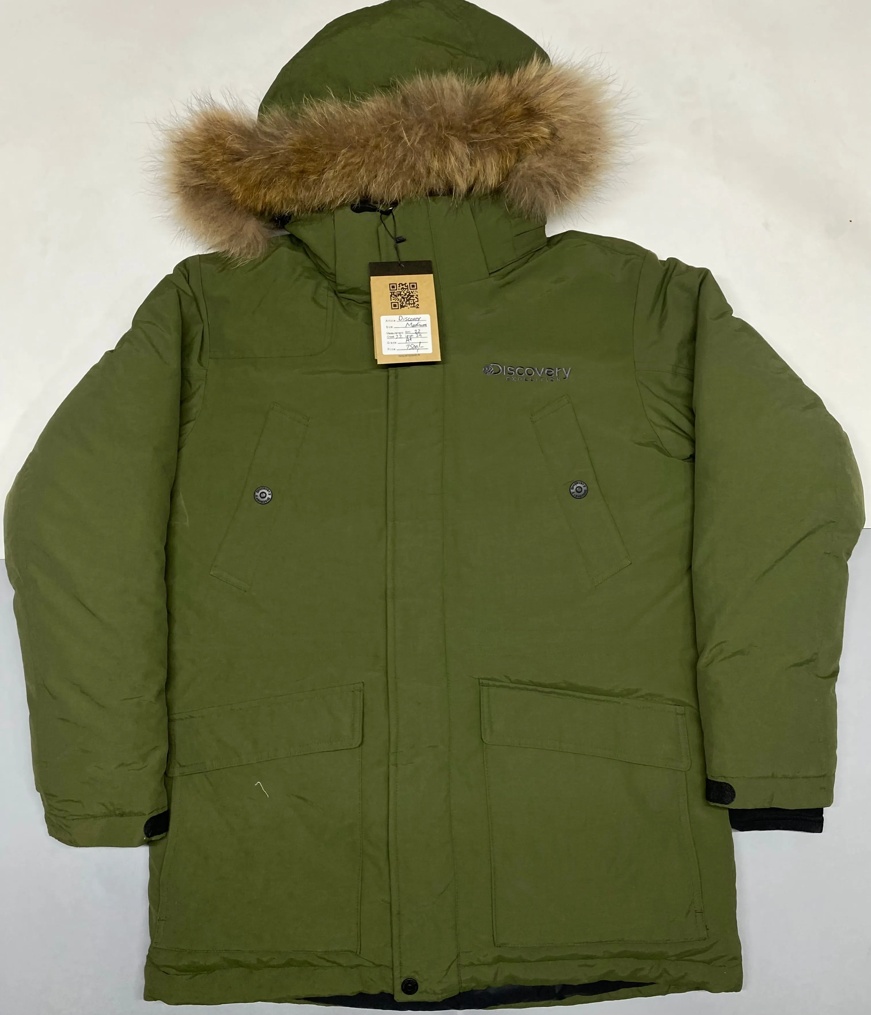Discovery Men Winter Jacket Thicken Coat Parkas Hooded