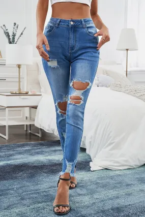 Distressed Skinny Jeans