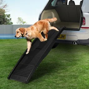 Dog Ramp Pet Car Suv Travel Stair Step Foldable Portable Lightweight Ladder - Black