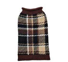 Doggie Q Double Knit Plaid Sweater