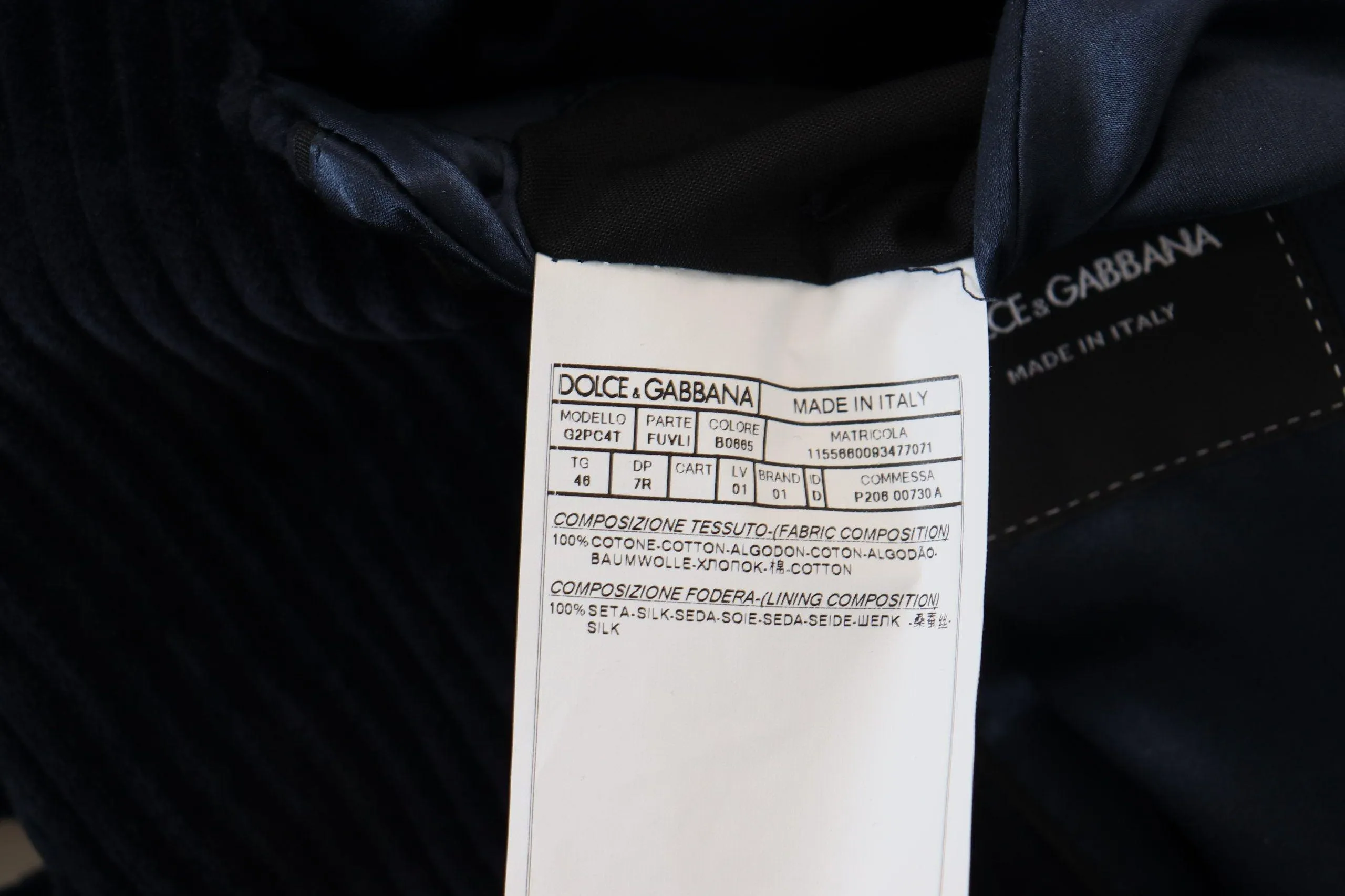 Dolce & Gabbana Black Cotton Cardigan Long Coat Men Jacket