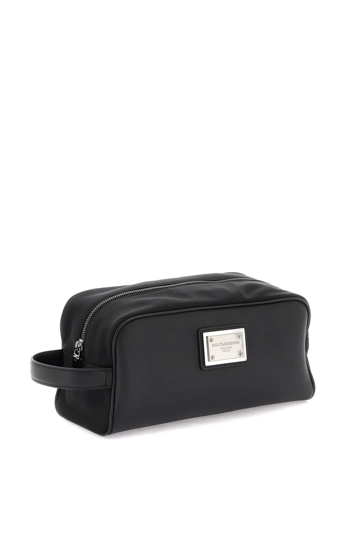 Dolce & gabbana leather and nylon vanity case