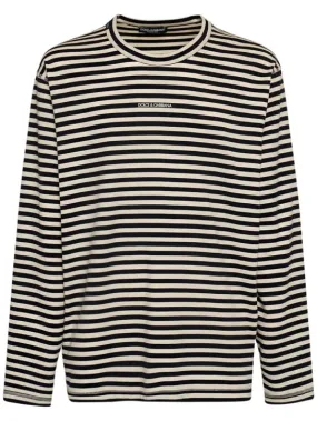 Dolce&amp;Gabbana   Striped cotton jersey t-shirt 
