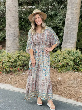 Dolman Printed Maxi